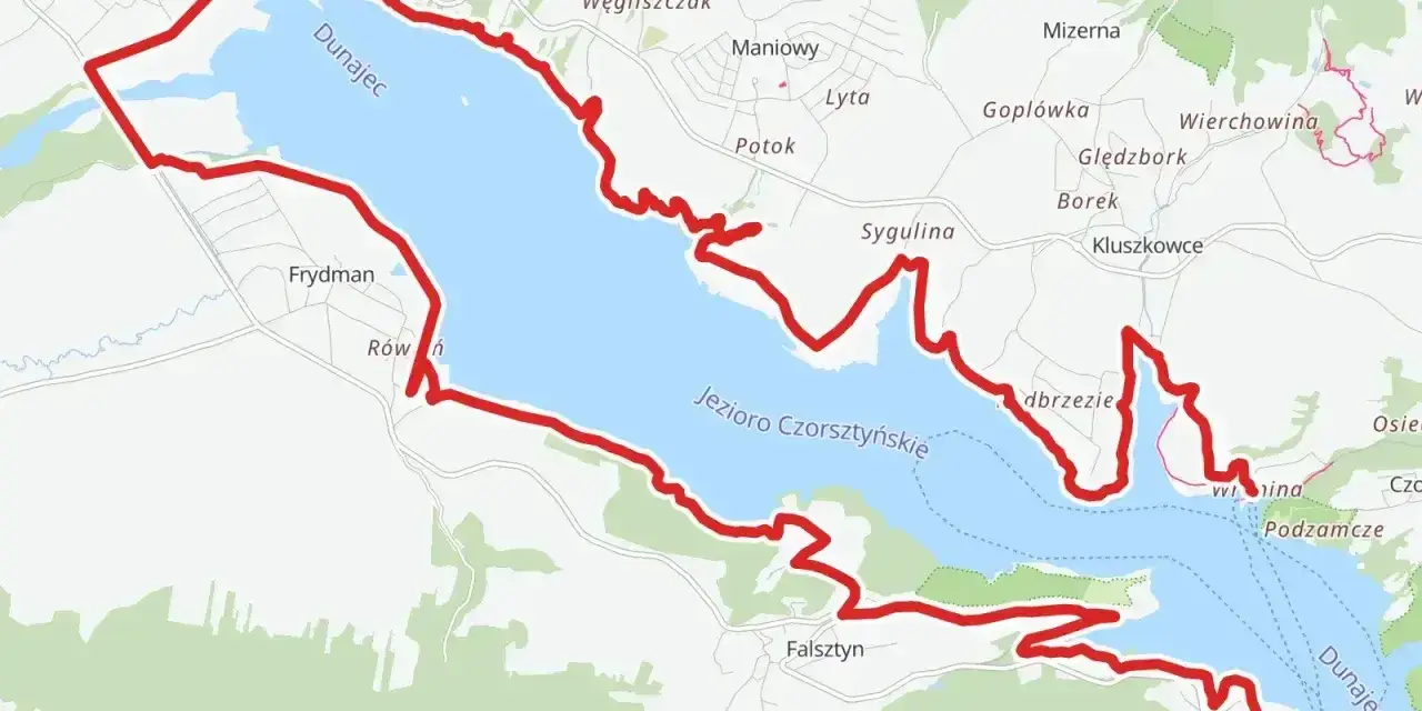 Trasa rowerowa wokół Jeziora Czorsztyńskiego, z widokiem na Dunajec i okoliczne miejscowości. Idealna na velo Dunajec Tarnów.